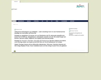 www.roslagen.com startsida 2008
