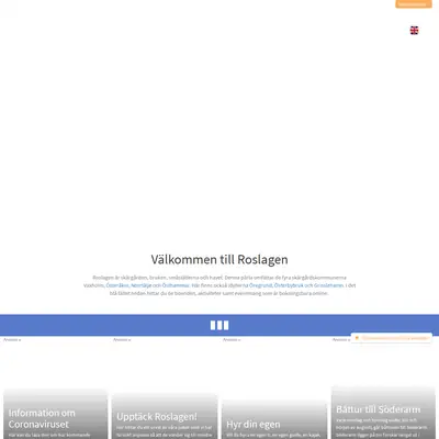 www.roslagen.com startsida 2020