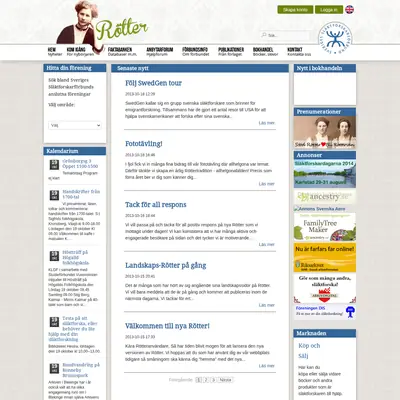 rotter.se startsida 2013