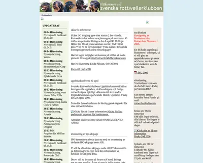 Rottweilern startsida 2007