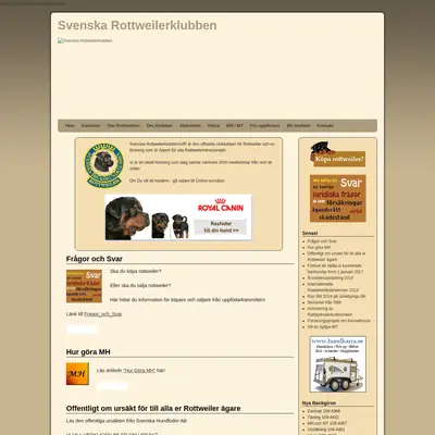 Rottweilern startsida 2014