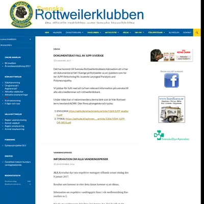 Rottweilern startsida 2017