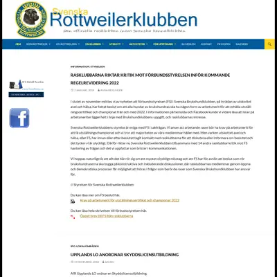 Rottweilern startsida 2019