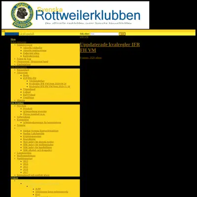Rottweilern startsida 2020
