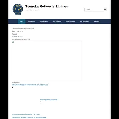 Rottweilern startsida 2026