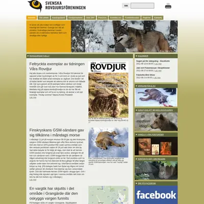 VÅRA ROVDJUR startsida 2011