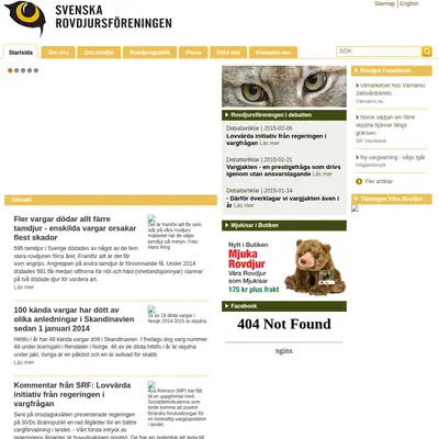 VÅRA ROVDJUR startsida 2015