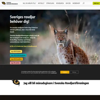 VÅRA ROVDJUR startsida 2024