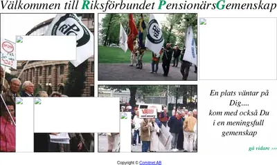 Senior Posten startsida 2002