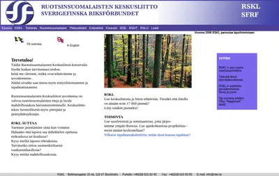 rskl.se startsida 2006