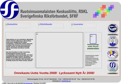 rskl.se startsida 2008