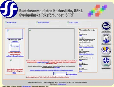 rskl.se startsida 2009