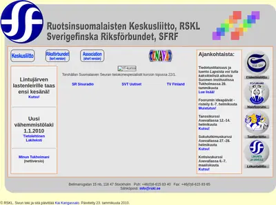 rskl.se startsida 2010