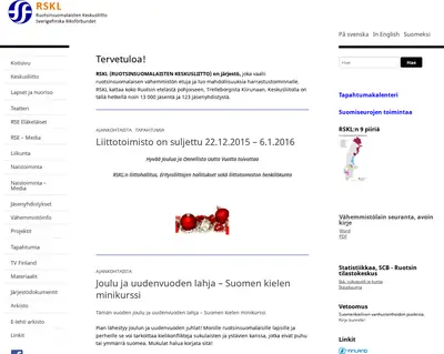 rskl.se startsida 2016
