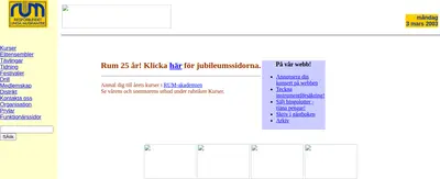 Rum startsida 2003