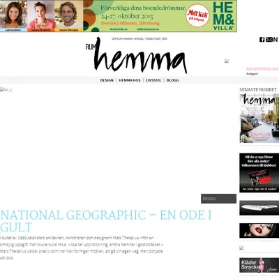 TIDNINGEN RUM HEMMA startsida 2013