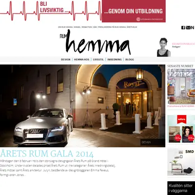 TIDNINGEN RUM HEMMA startsida 2014