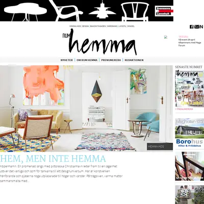 TIDNINGEN RUM HEMMA startsida 2015