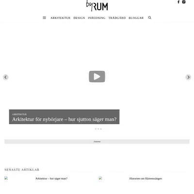 TIDNINGEN RUM HEMMA startsida 2021
