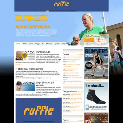 Runner´s World startsida 2010