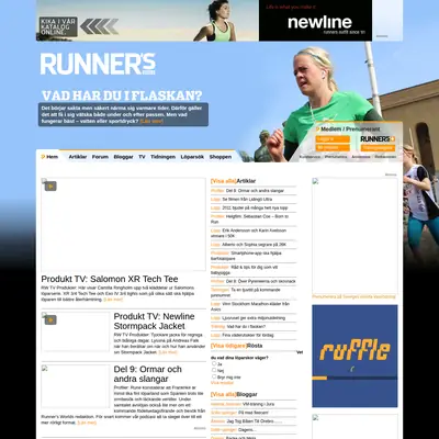 Runner´s World startsida 2011