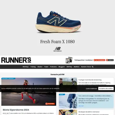 Runner´s World startsida 2025