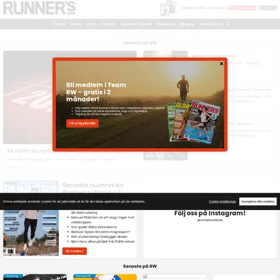 Runner´s World startsida 2026
