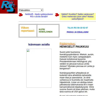 Ruotsin Suomalainen startsida 2003