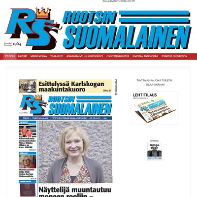 Ruotsin Suomalainen startsida 2017
