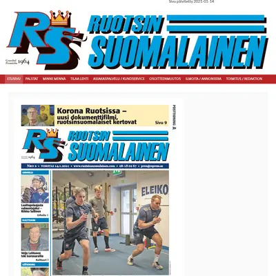 Ruotsin Suomalainen startsida 2021