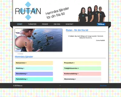 RUTAN startsida 2013