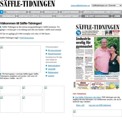 www.saffletidningen.se startsida 2007