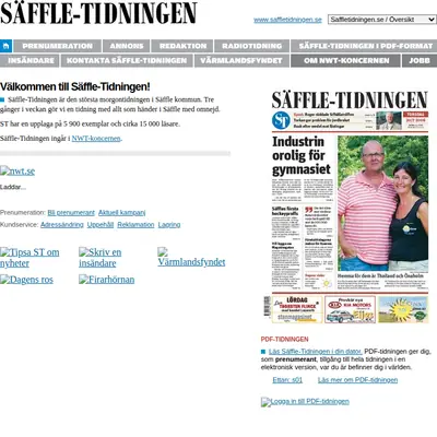 www.saffletidningen.se startsida 2008