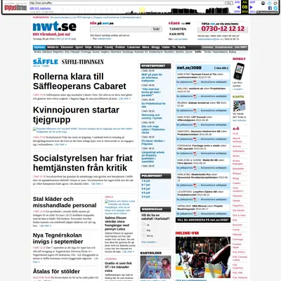 www.saffletidningen.se startsida 2010