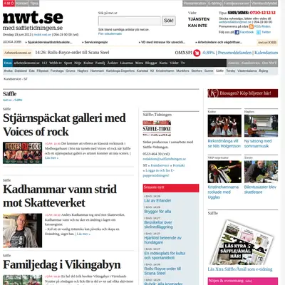 www.saffletidningen.se startsida 2013