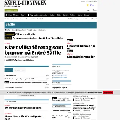 www.saffletidningen.se startsida 2016