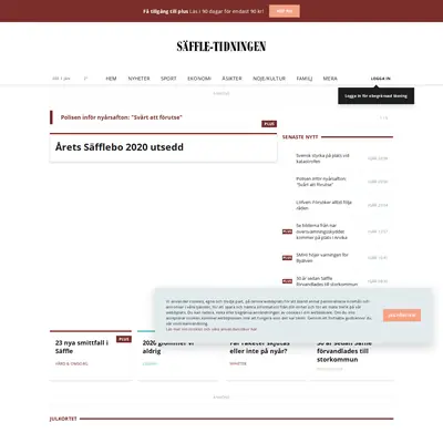 www.saffletidningen.se startsida 2021
