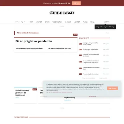 www.saffletidningen.se startsida 2022