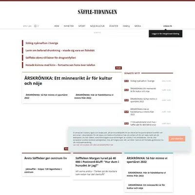 www.saffletidningen.se startsida 2023