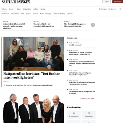 www.saffletidningen.se startsida 2024