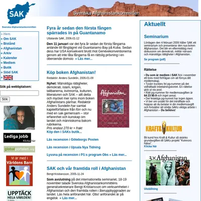 sak.se startsida 2006