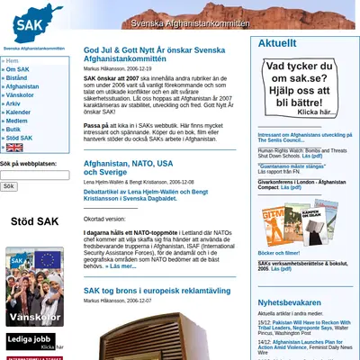 sak.se startsida 2007