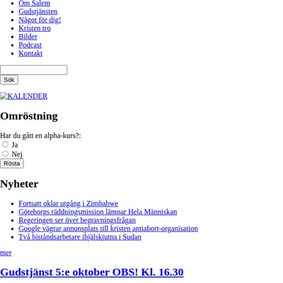 Salemkyrkan media Vargön startsida 2008