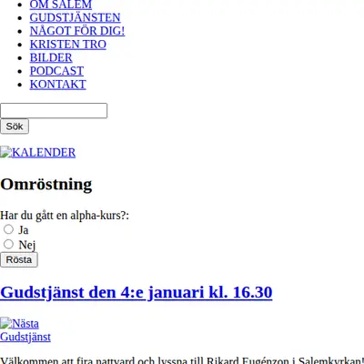 Salemkyrkan media Vargön startsida 2009