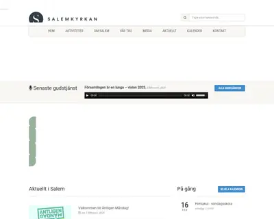 Salemkyrkan media Vargön startsida 2025