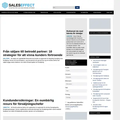 saleseffect.se startsida 2025
