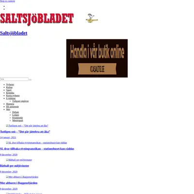Saltsjöbladet startsida 2021