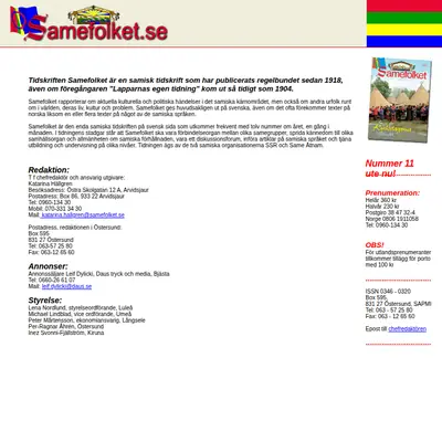 samefolket.se startsida 2004