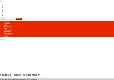 samefolket.se startsida 2018