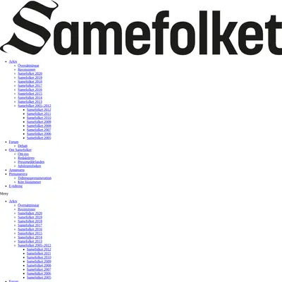 samefolket.se startsida 2021